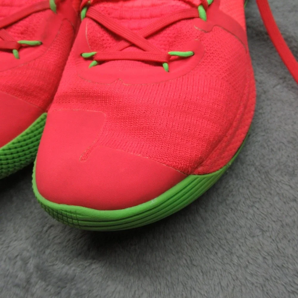 Under Armour Curry 6 Shoes Men 12.5 Salmon Green VI Basketball Chunky Sneakers